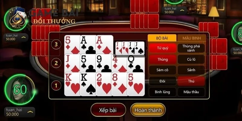 Cách tính chi trong bài mậu binh theo giá trị điểm cụ thể